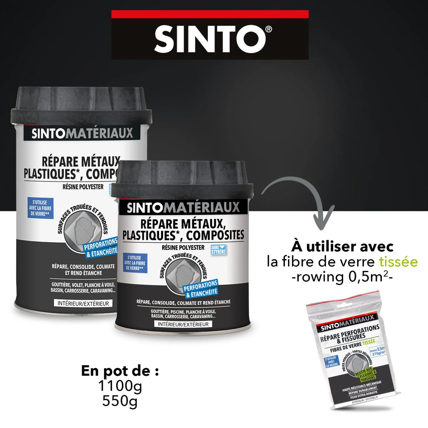 Répare métaux, plastiques, composites