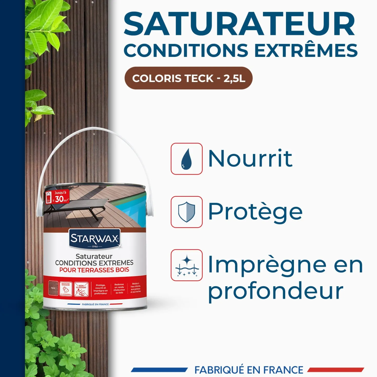 Saturateur bois extérieurs conditions extrêmes
