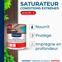 Saturateur bois extérieurs conditions extrêmes