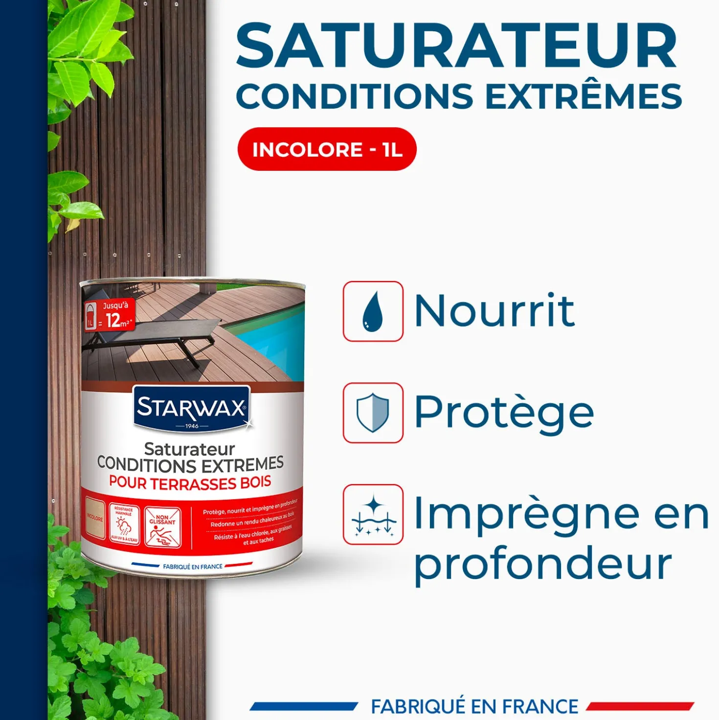 Saturateur bois extérieurs conditions extrêmes
