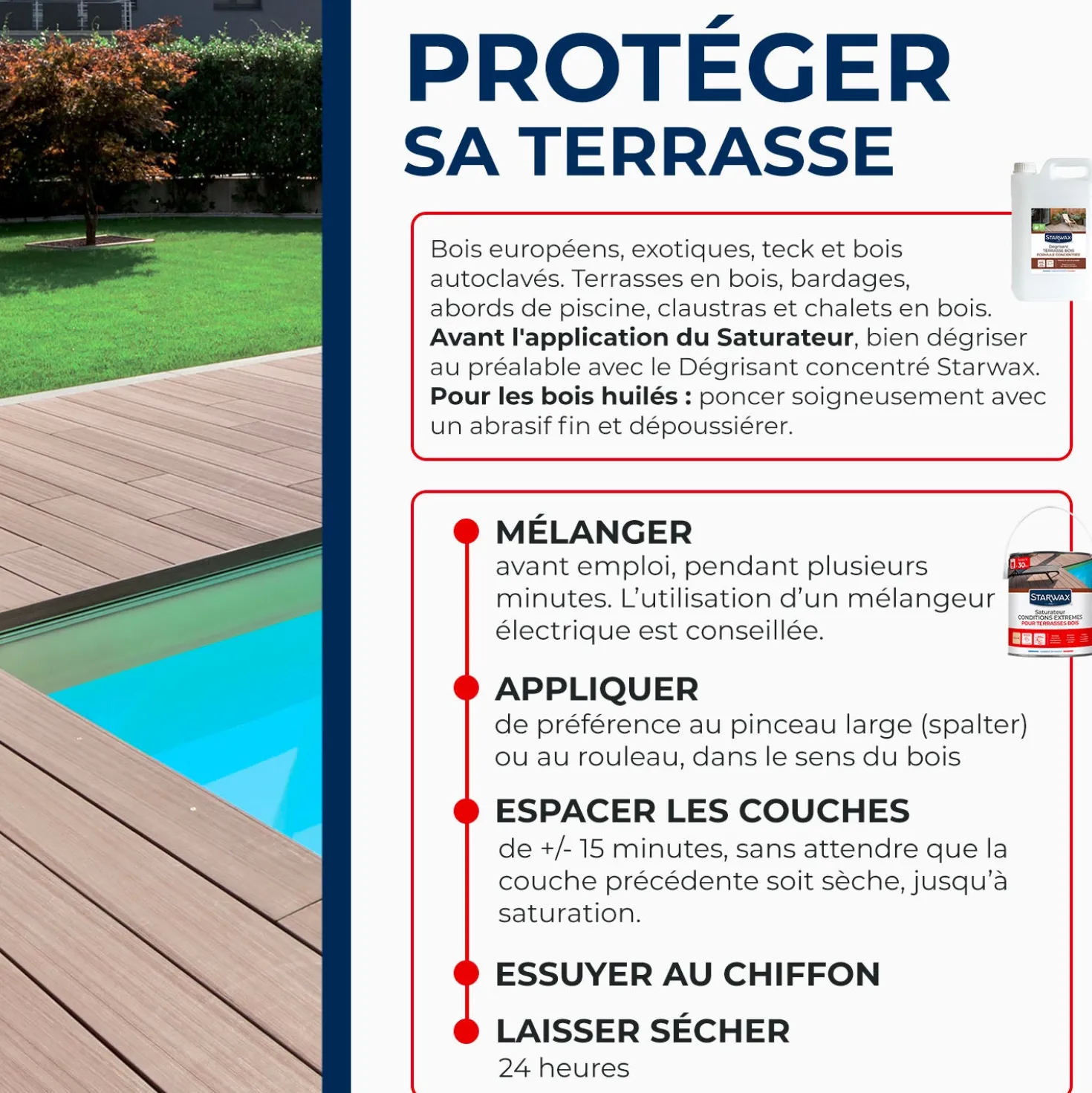 Saturateur bois extérieurs conditions extrêmes