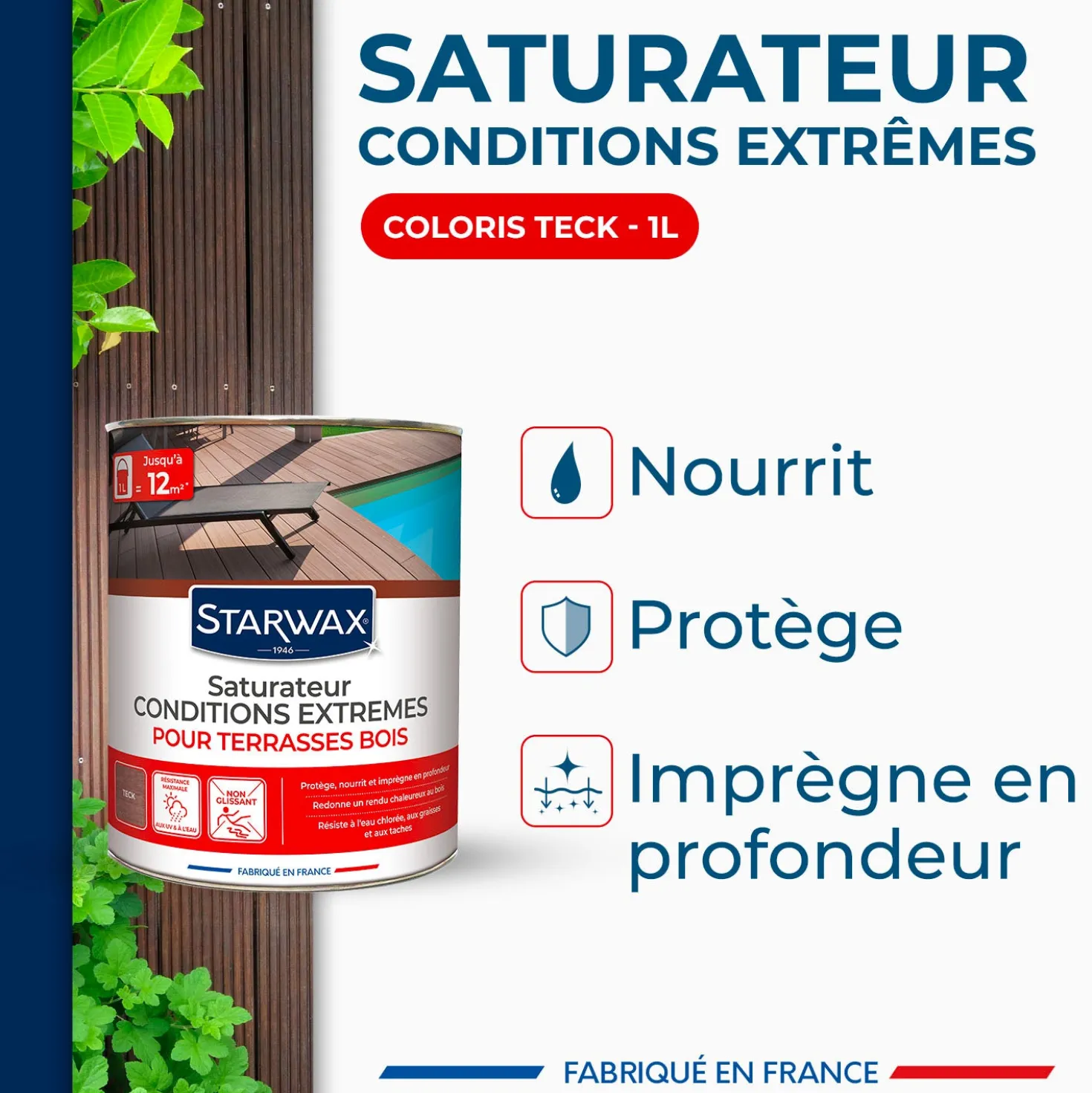 Saturateur bois extérieurs conditions extrêmes