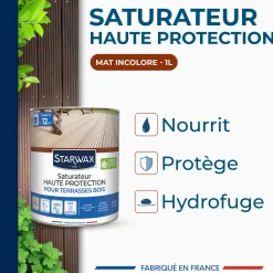 Saturateur Haute protection pour terrasses bois