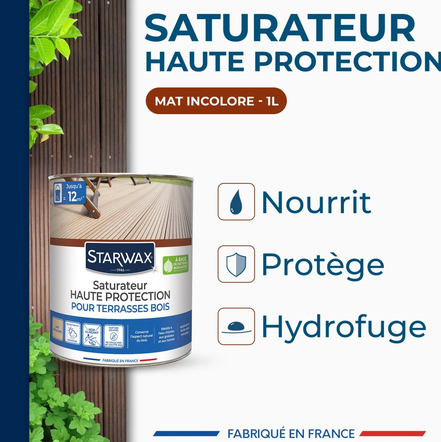 Saturateur Haute protection pour terrasses bois