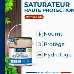 Saturateur Haute protection pour terrasses bois