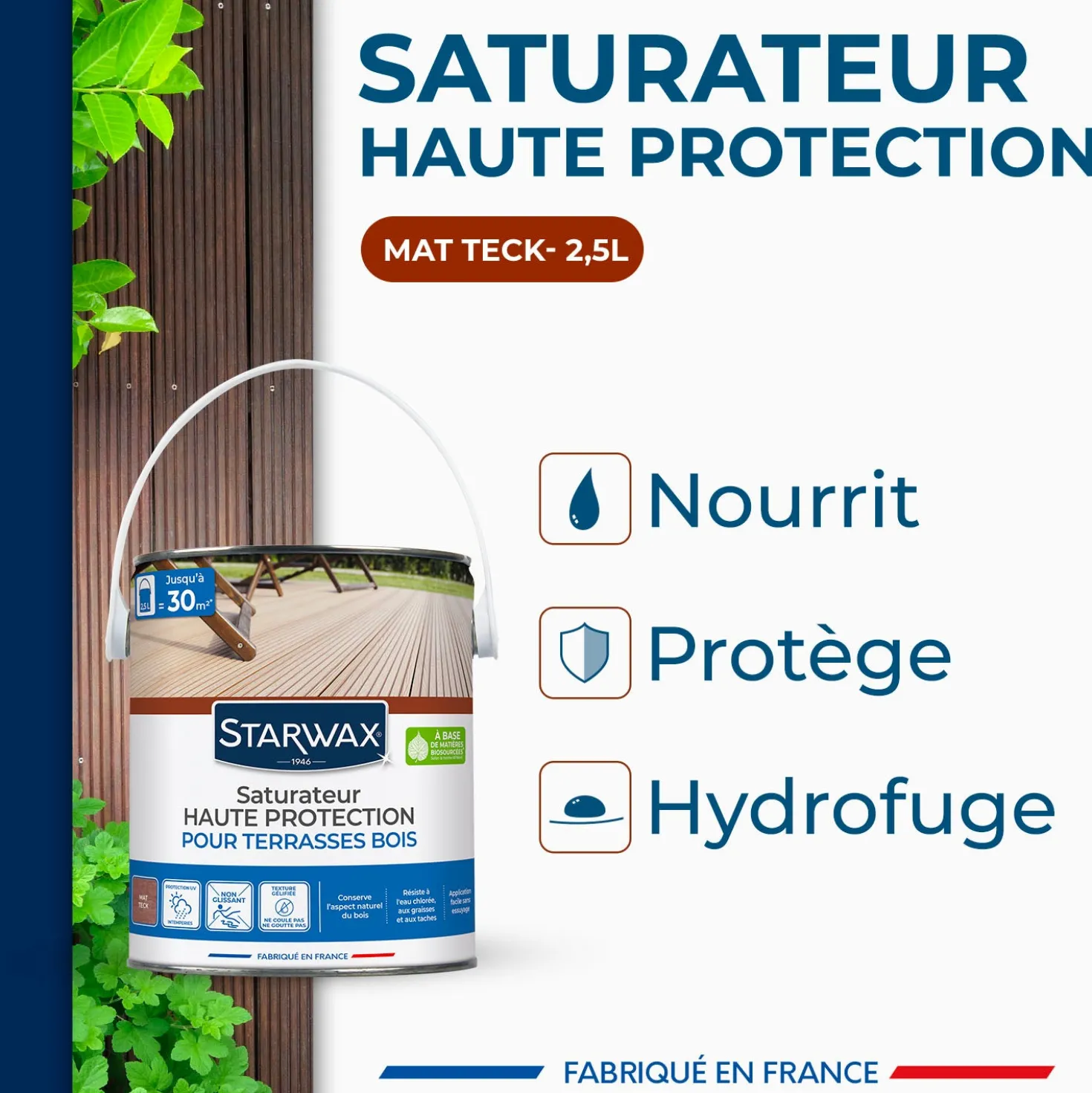 Saturateur Haute protection pour terrasses bois