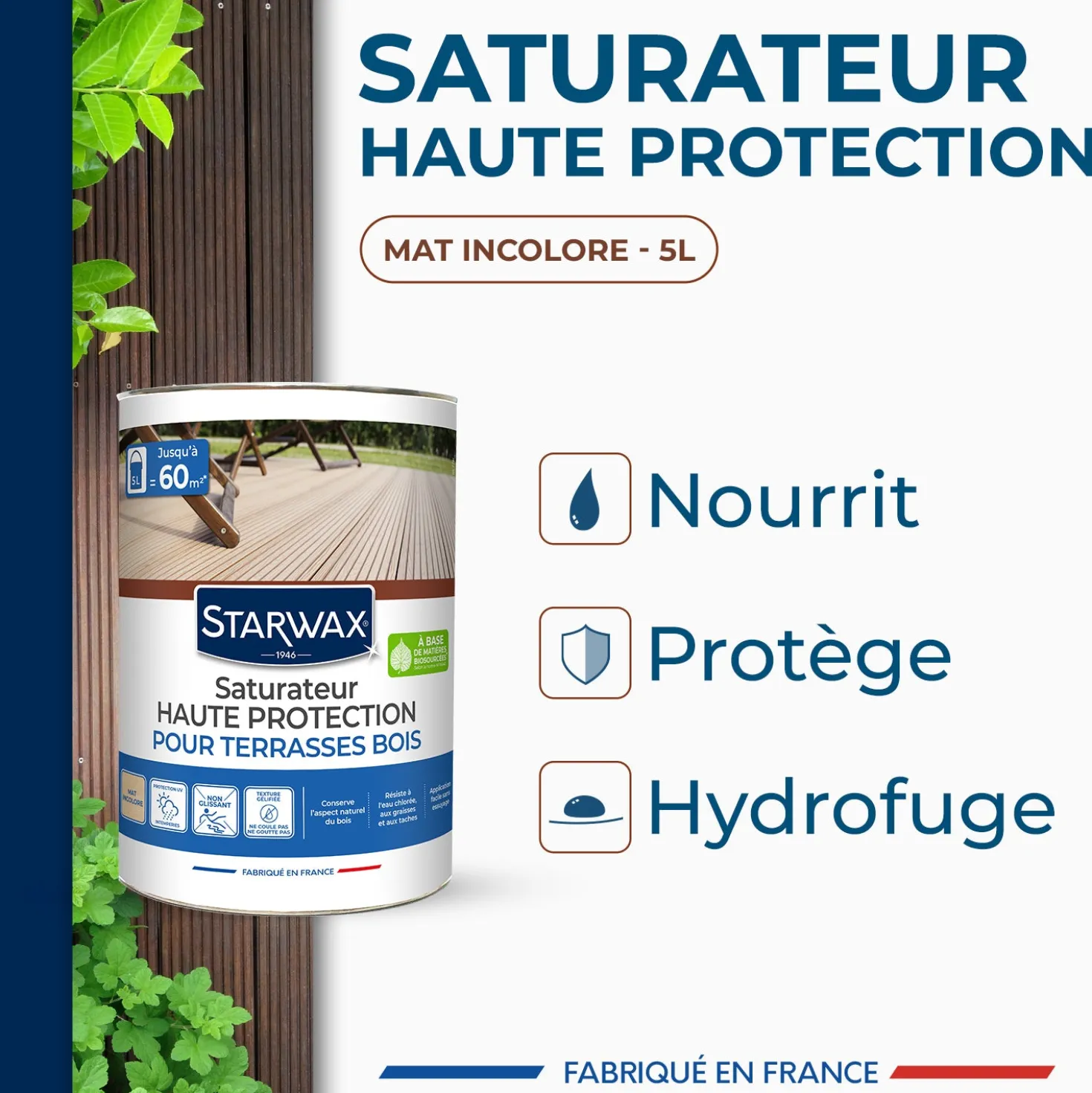 Saturateur Haute protection pour terrasses bois