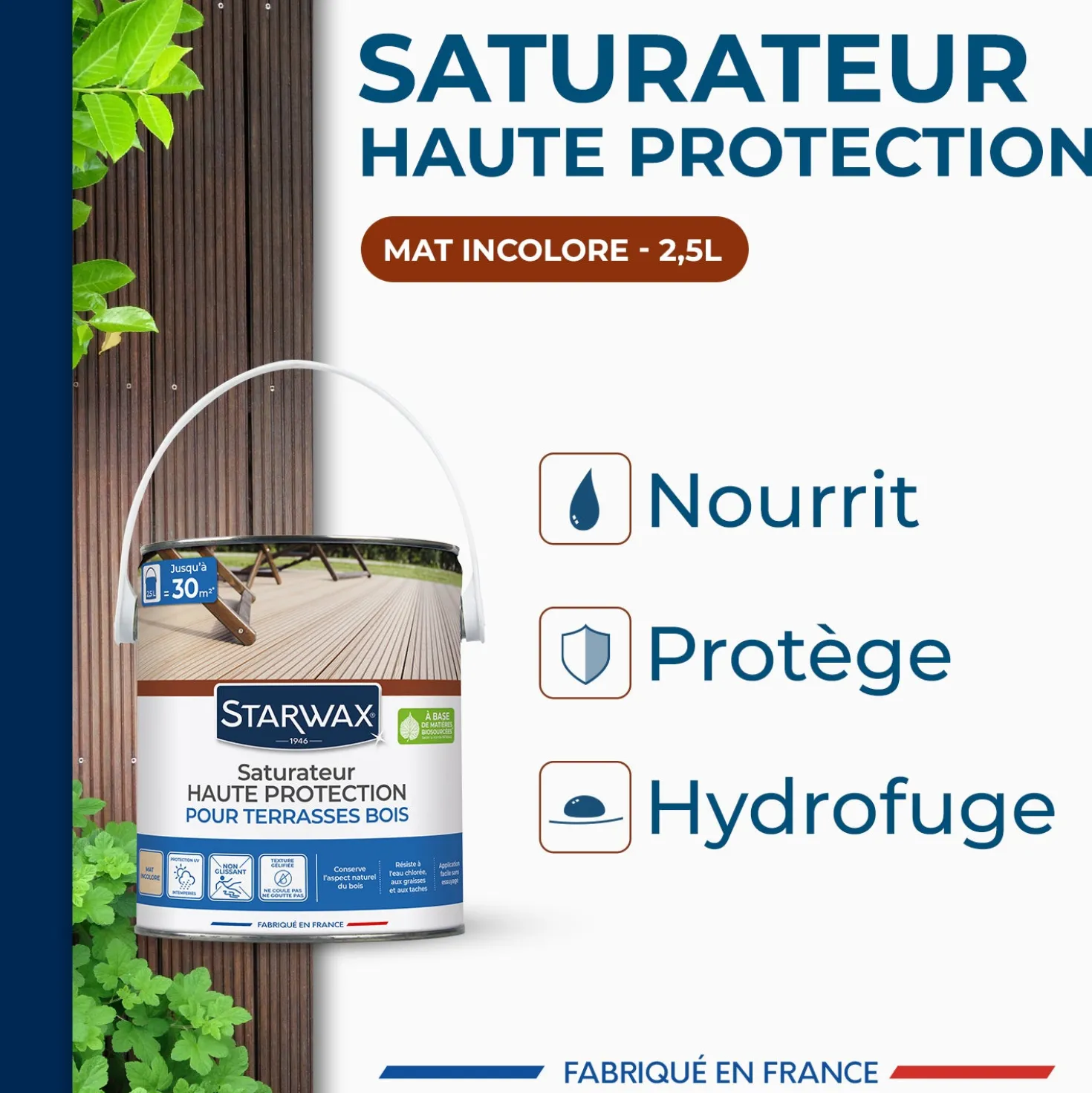 Saturateur Haute protection pour terrasses bois