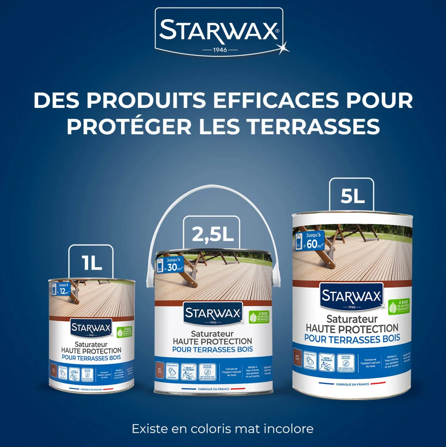 Saturateur Haute protection pour terrasses bois