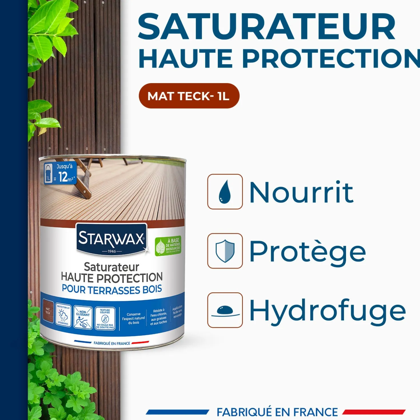 Saturateur Haute protection pour terrasses bois