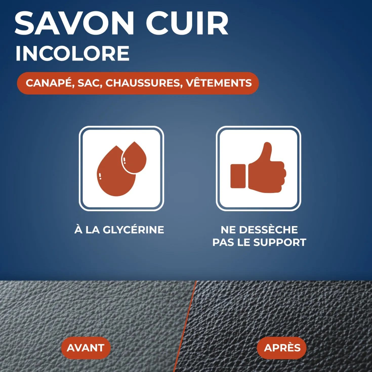 Savon cuir
