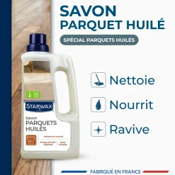 Savon d'entretien pour parquets huilés