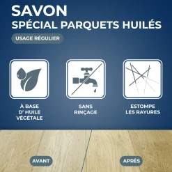 Savon d'entretien pour parquets huilés