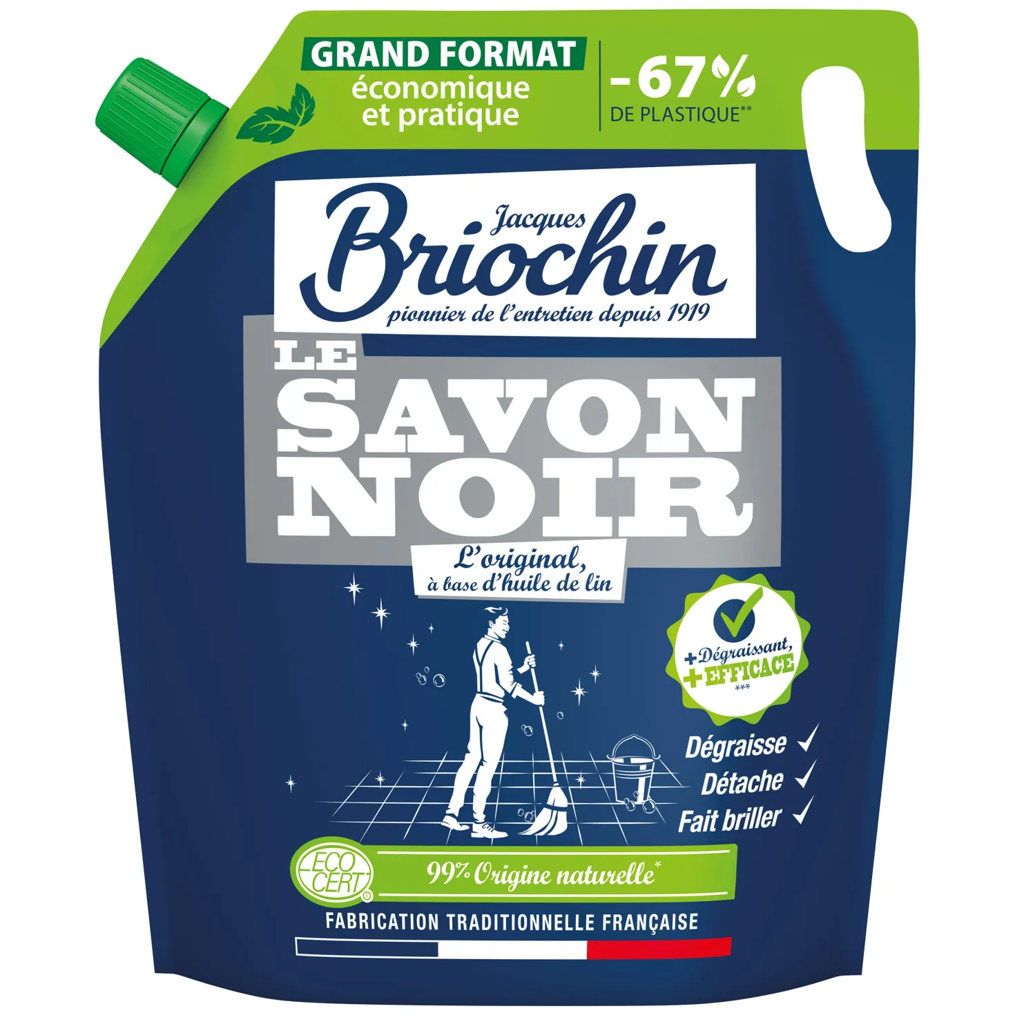 Savon noir liquide gros format