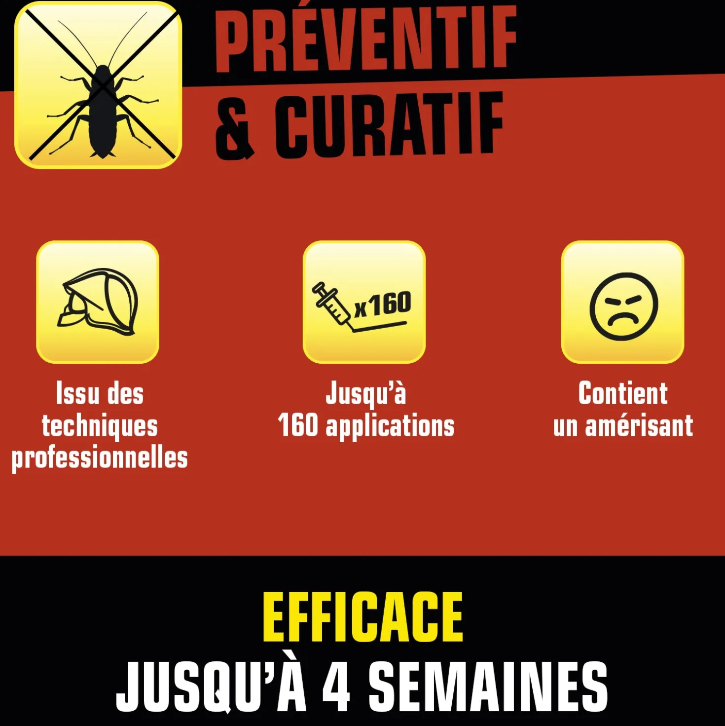 Seringue cafards et blattes