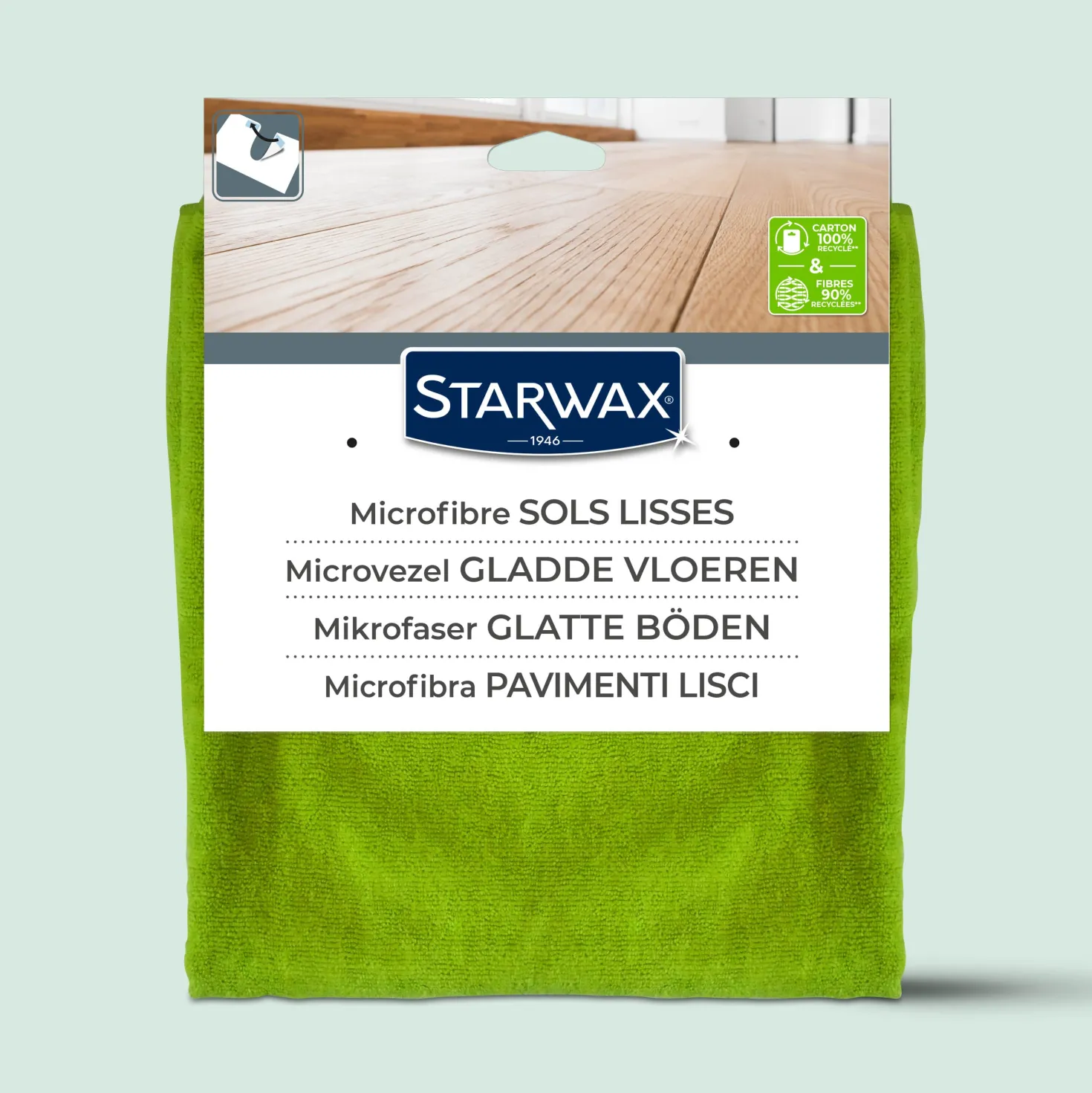 Serpillière microfibre pour sols lisses