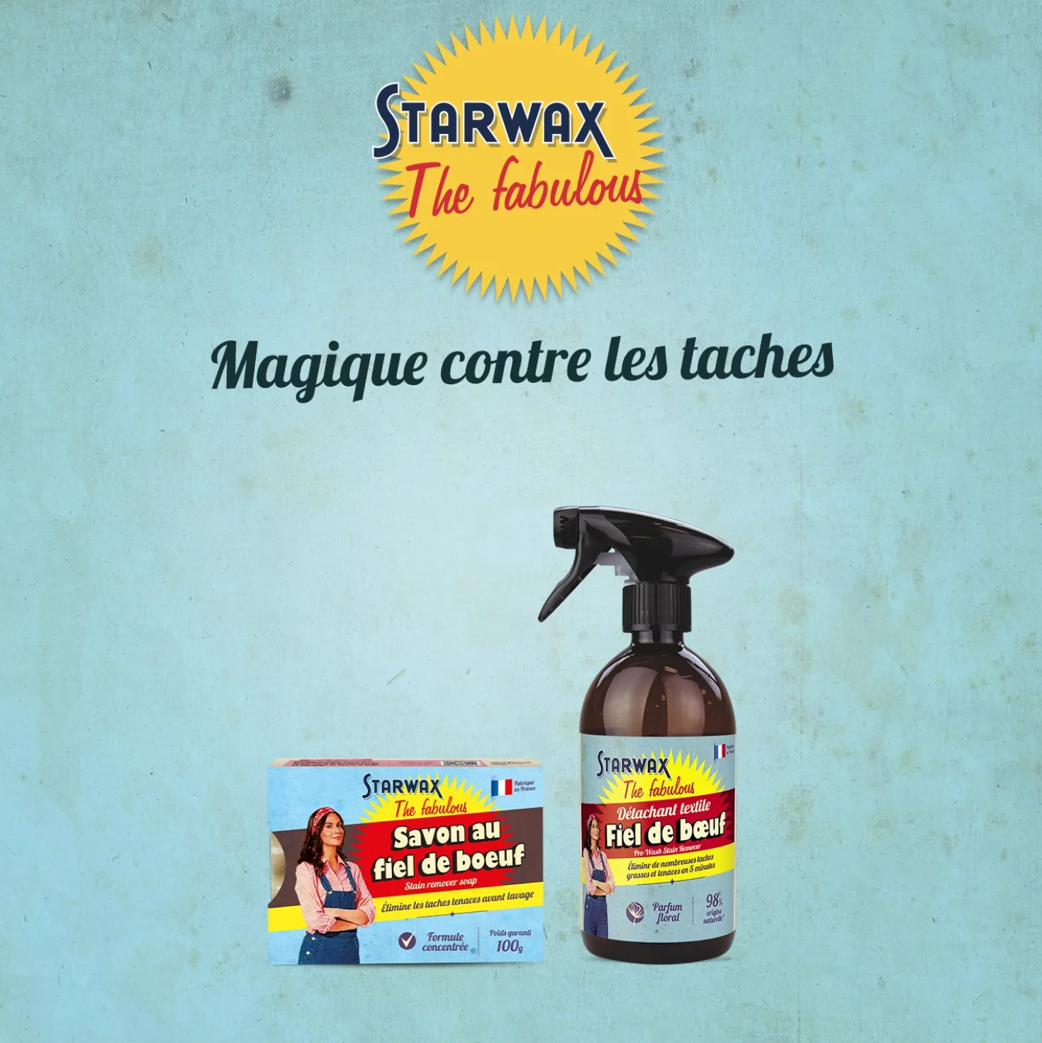 Spray détachant au fiel de boeuf