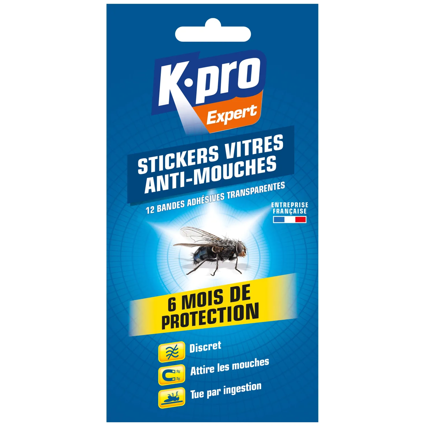 Stickers anti-mouches bandes transparentes