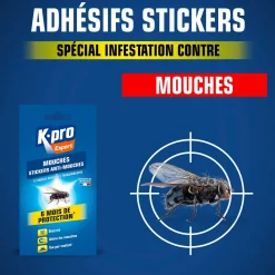 Stickers anti-mouches bandes transparentes