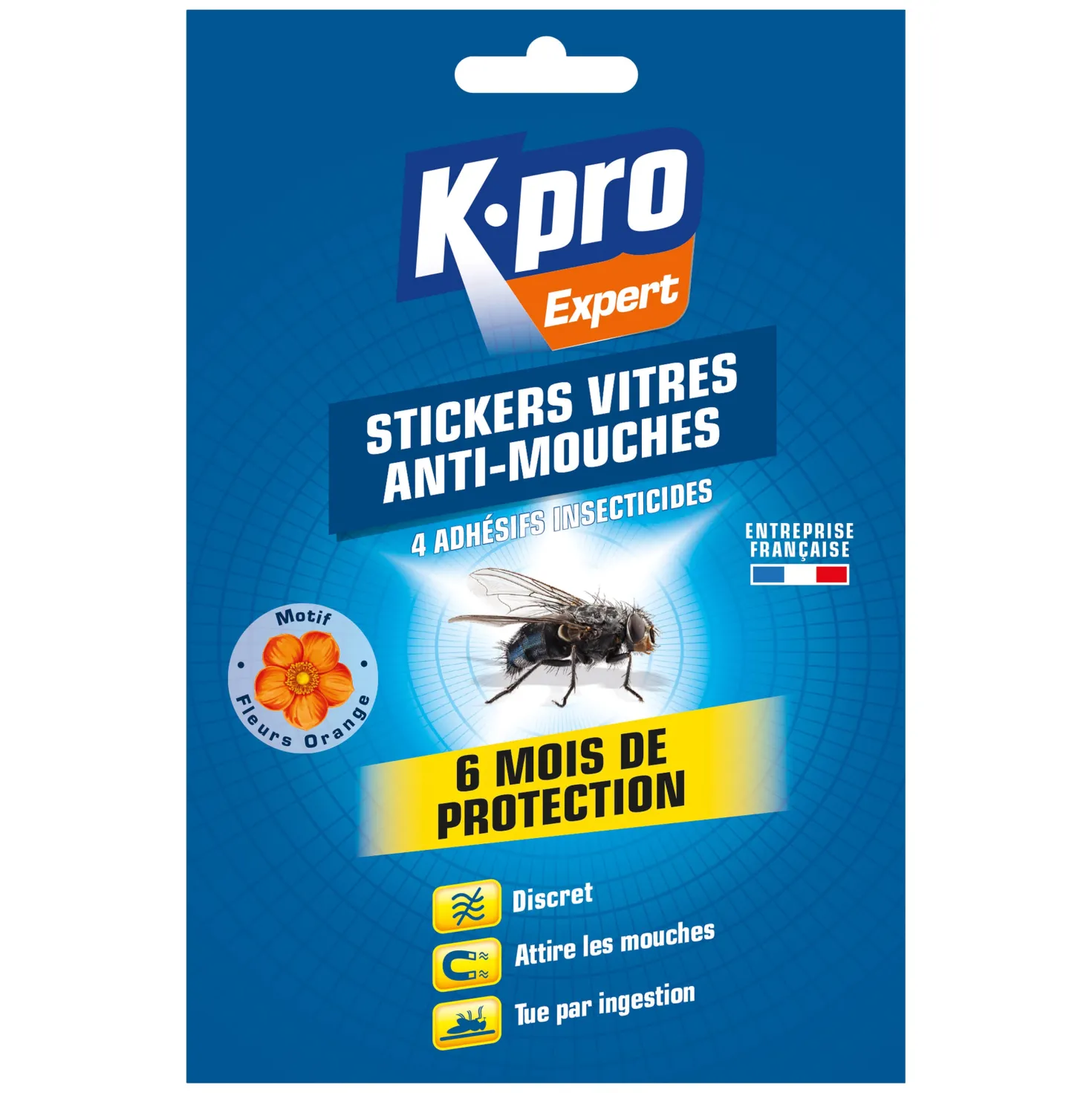 Stickers anti-mouches fleurs