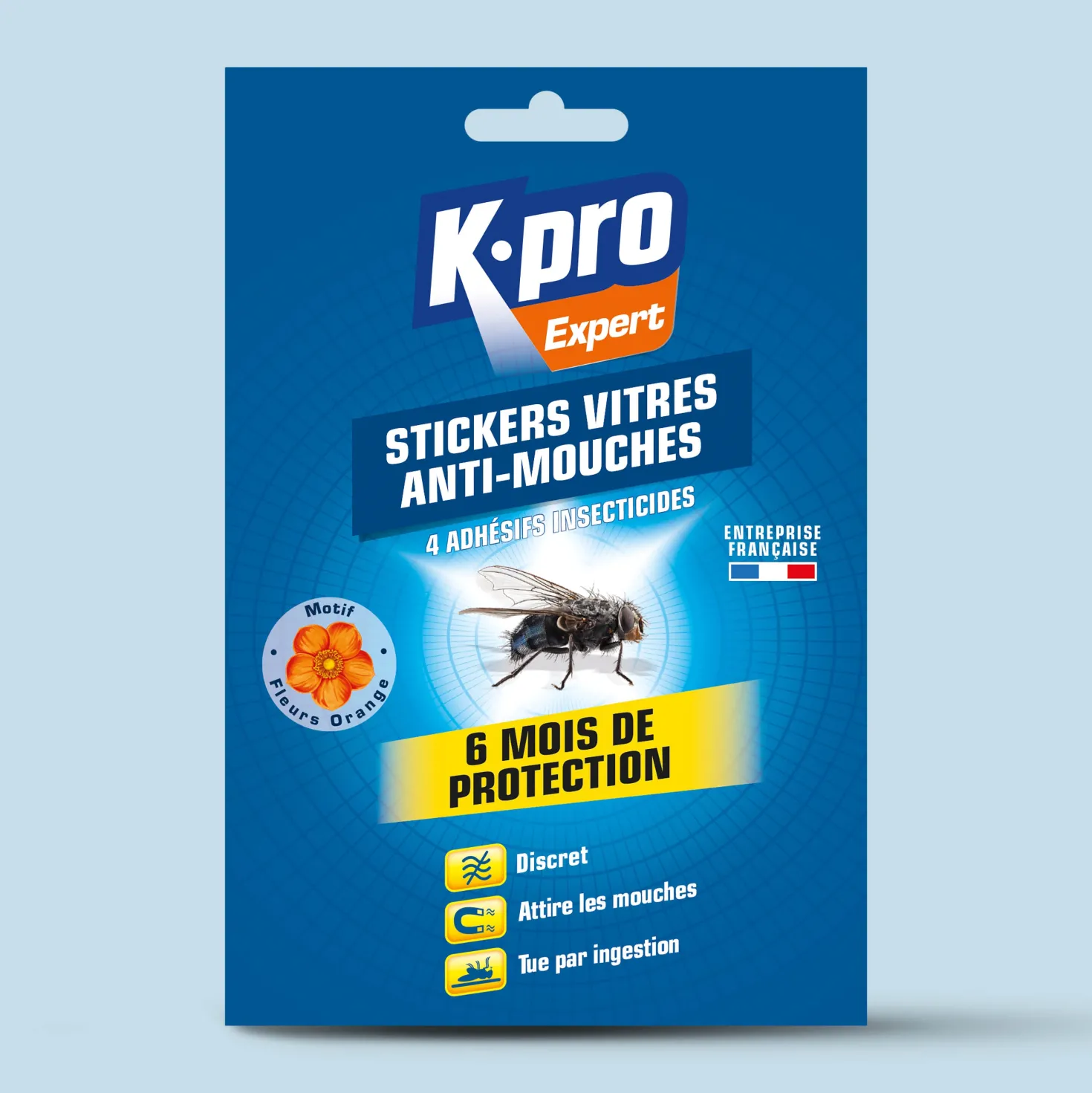 Stickers anti-mouches fleurs