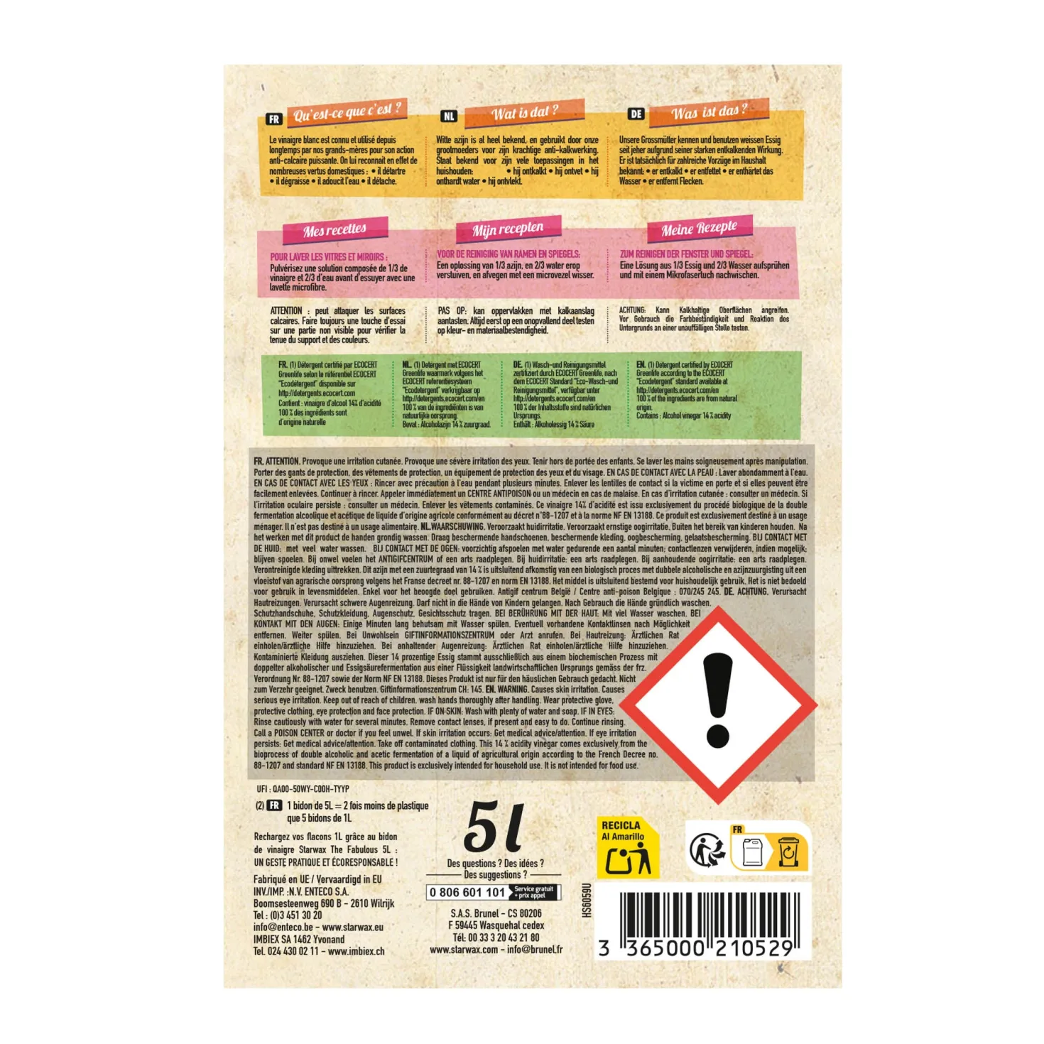 Vinaigre blanc 14°