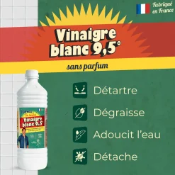 Vinaigre blanc 9.5° sans parfum