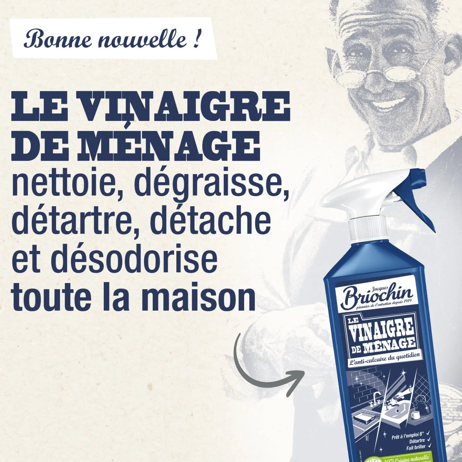Vinaigre de ménage prêt à l'emploi